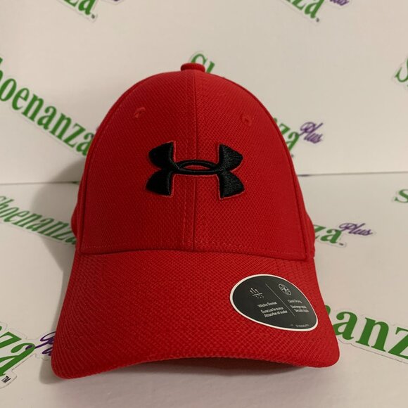 Under Armour Hat UA Classic Fit Cap Blitzing 3.0 Boys Youth Red Black XS / S - Picture 1 of 8